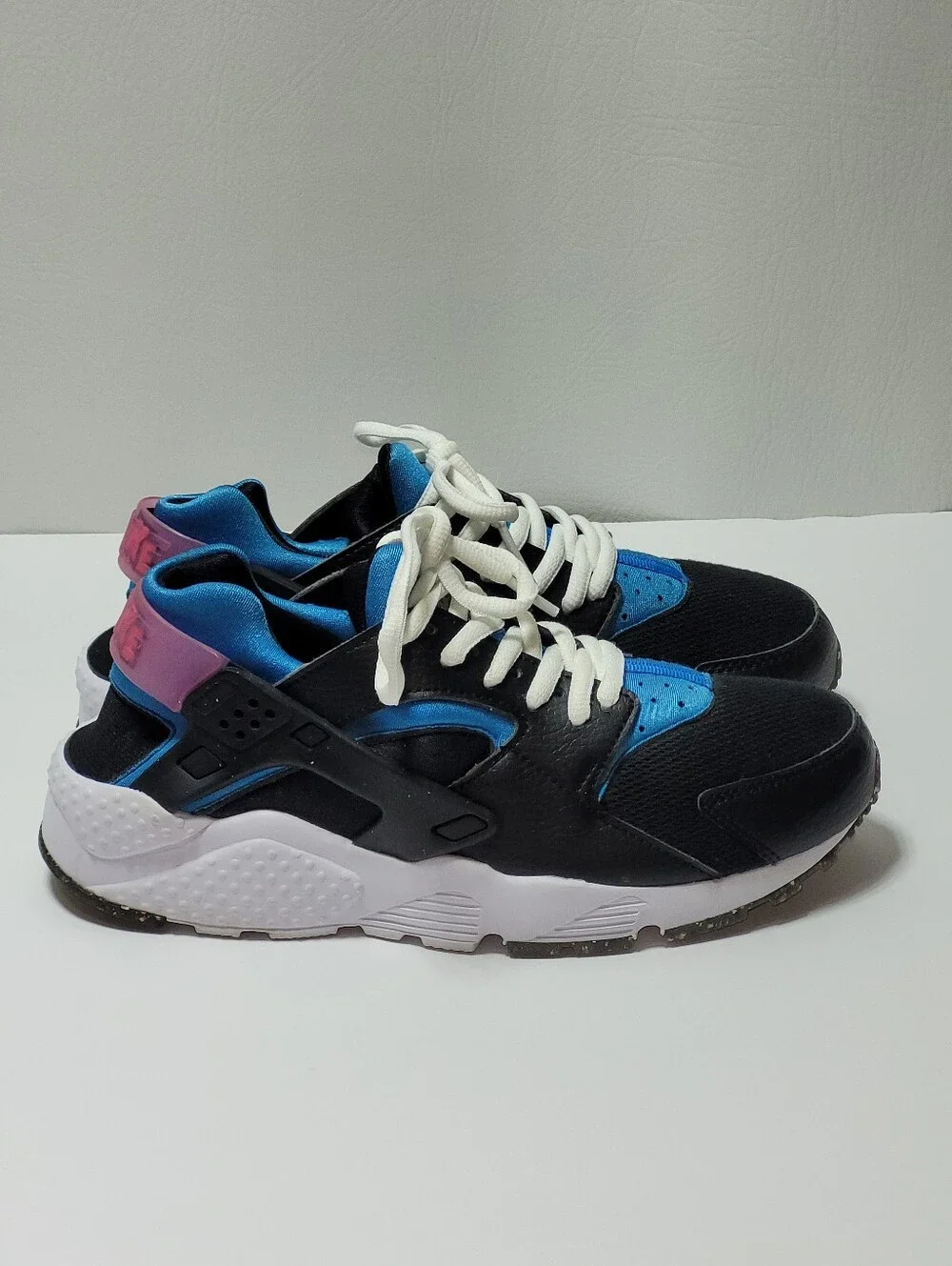 Nike Huarache Run GS 'Black Light Photo Blue' Sneakers,